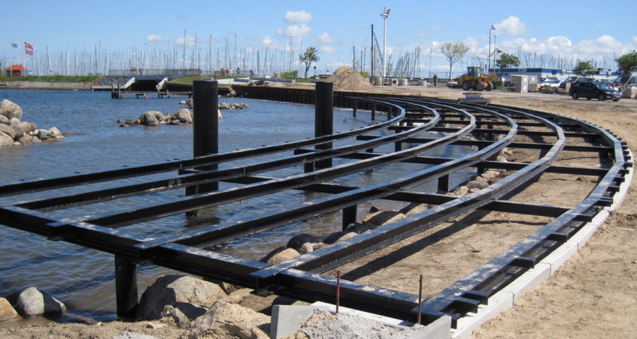 Neubau der Binnensee-Südpromenade in Heiligenhafen