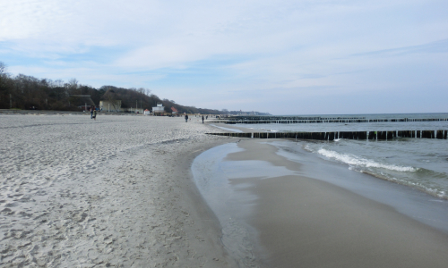 Strand nach Aufspülung